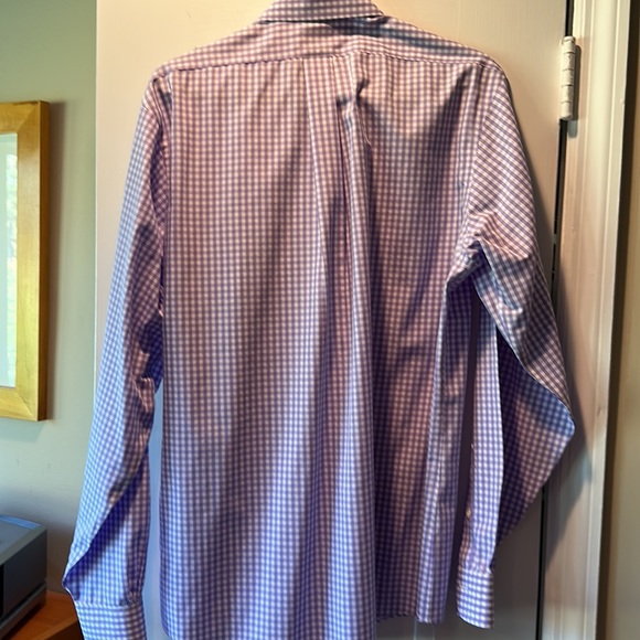 Men’s Brooks Brothers purple/white casual dress shirt, Regent fit size 16.5-6/7 - Picture 3 of 4